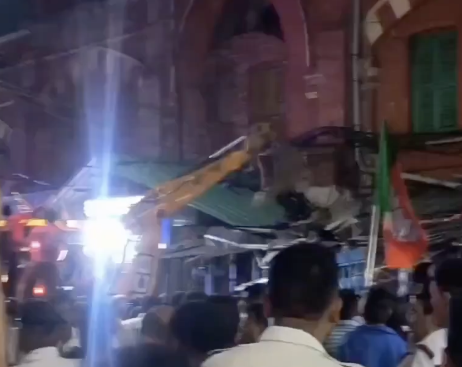 In Kolkata, BJP Supporters Demolish TMC Office After Election Victory