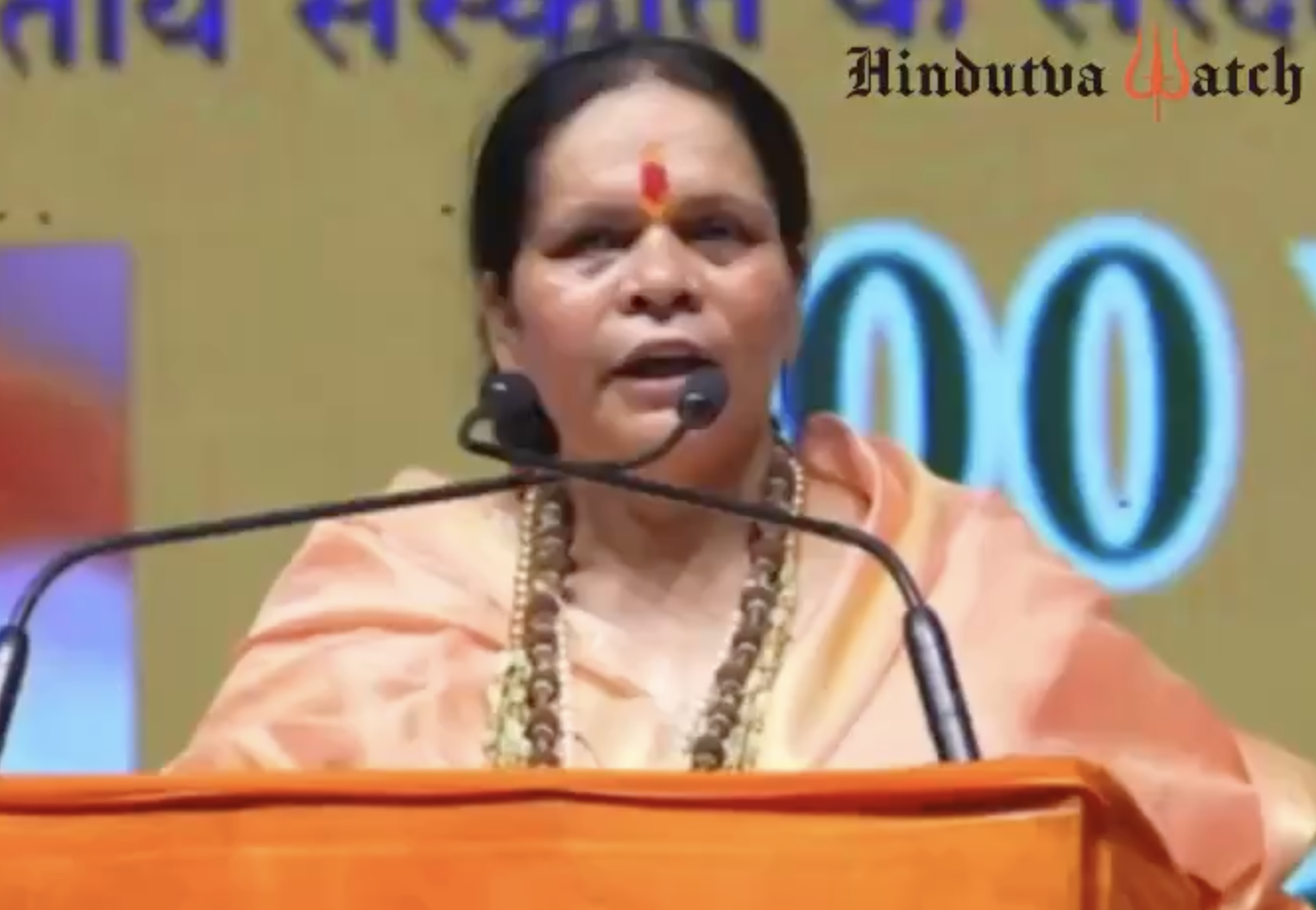 In Hyderabad, Sadhvi Prachi Demonizes Muslims, Urges Hindus to Arm Themselves and Backs “Hindu Rashtra”