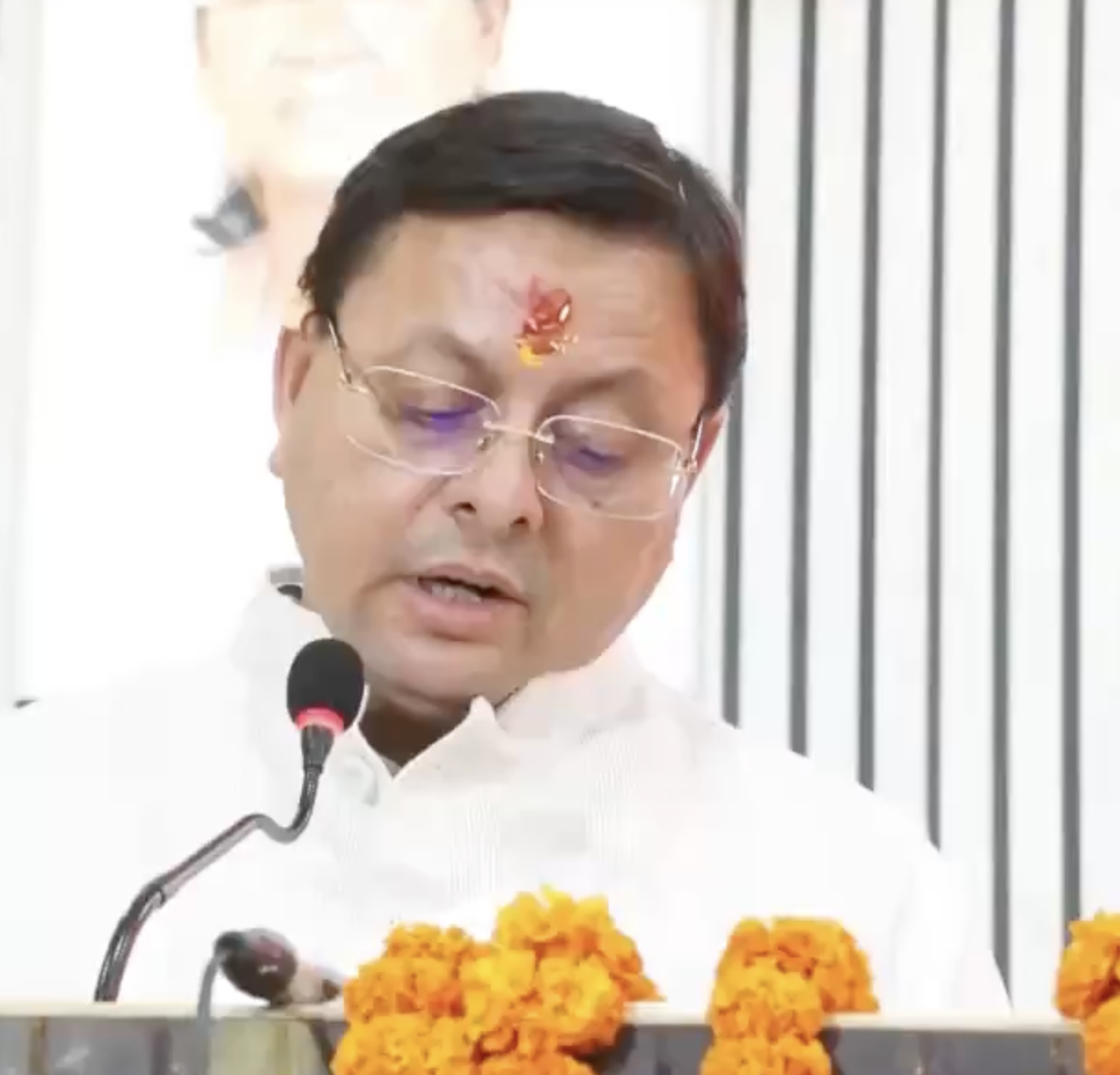 In Khatima, CM Dhami Targets “Encroachments,” Madrasas and Religious Gatherings on Roads