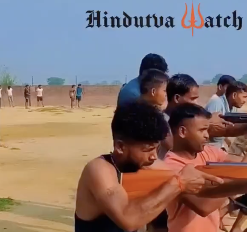 In Budaun, AHP-Rashtriya Bajrang Dal Holds Firearms and Weapons Training Camp