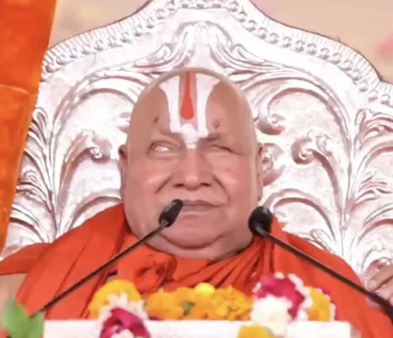 In Aligarh, Swami Rambhadracharya Promotes “Love Jihad” and “Land Jihad” Conspiracies