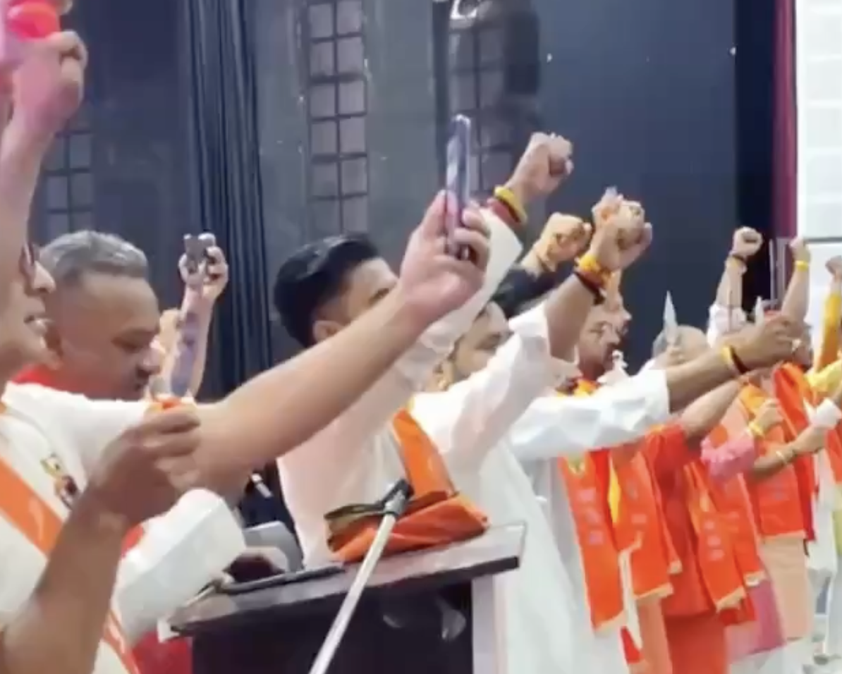 In Jabalpur, VHP-Bajrang Dal Holds Trishul March and Pledges for “Hindu Rashtra”