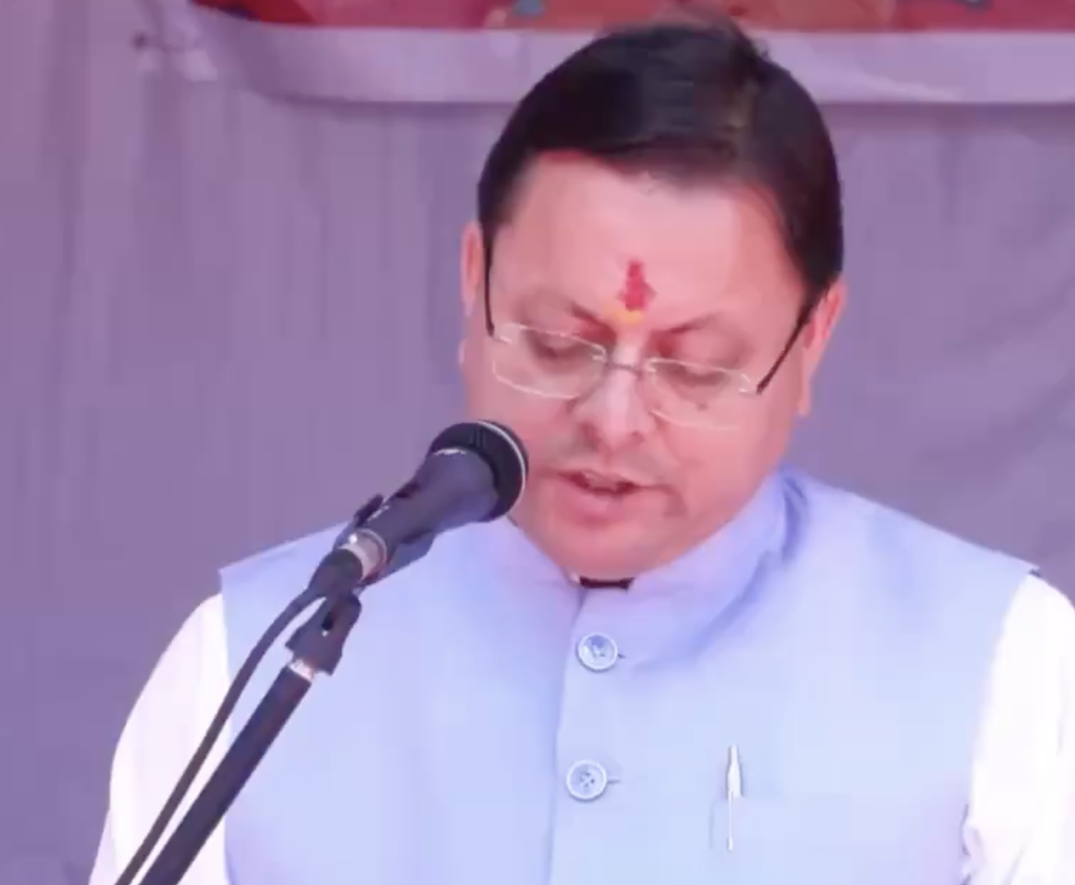 In Pauri Garhwal, CM Dhami Promotes “Love Jihad,” “Land Jihad” and “Thook Jihad” Conspiracies