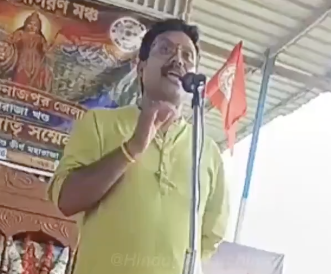 In Uttar Dinajpur, Hindu Jagaran Manch Speaker Claims Mosques Fund “Love Jihad”