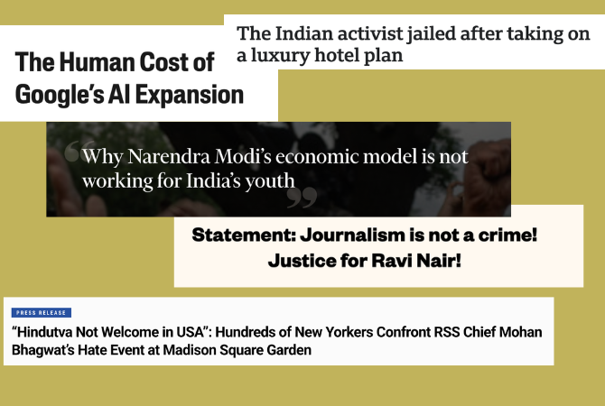 India, Globally: Problems With India’s Growth Model, Vishwa Vibhag of the RSS and the Modi-Adani Regime (The Wire)