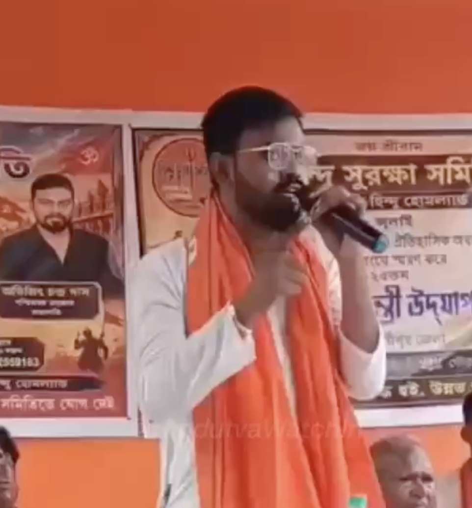 In West Bengal, Hindu Suraksha Samiti Leader Calls for Expulsion of Muslims and Closure of Madrasas