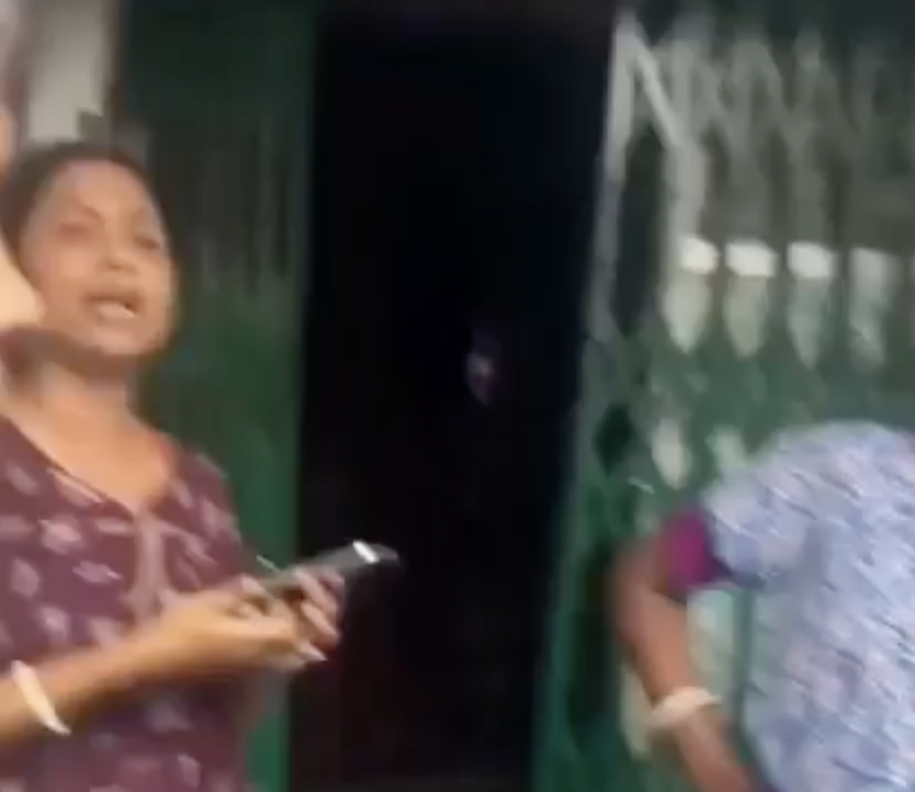 In Kulpi, VHP-Bajrang Dal Force Christian Women to Tear Jesus Poster