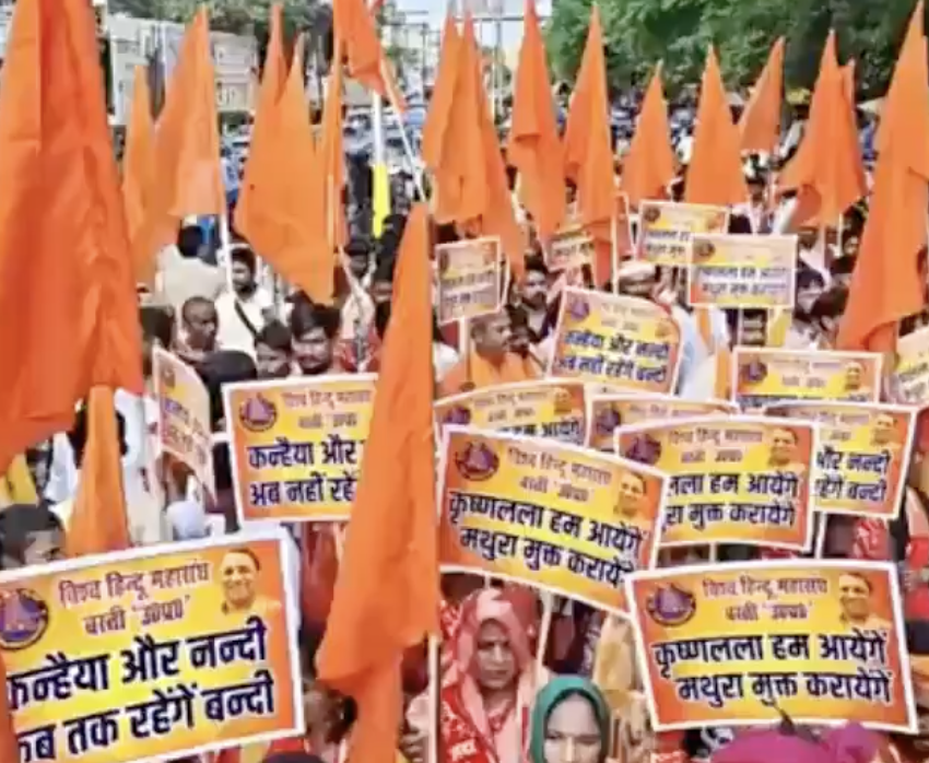 In Basti, Hindu Nationalists Call for Liberation of Mathura Temple
